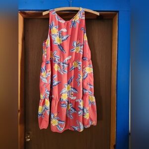 Floral summer sleeveless dress